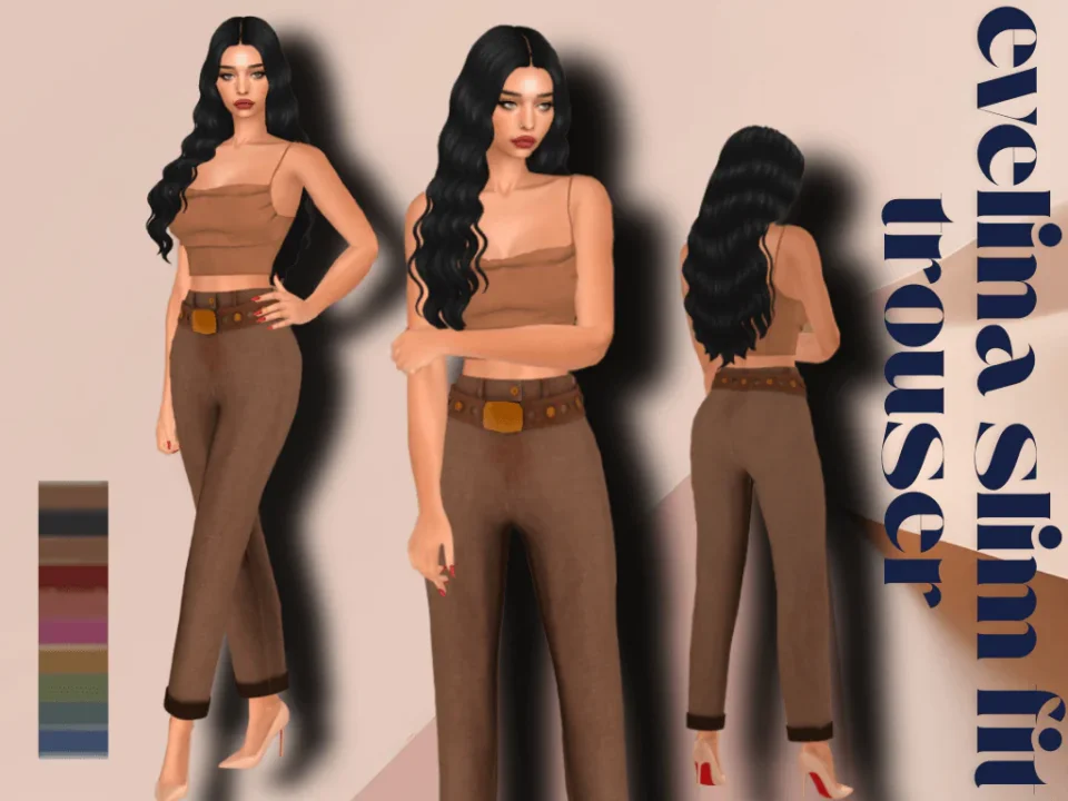 EVELINA SLIM FIT TROUSER