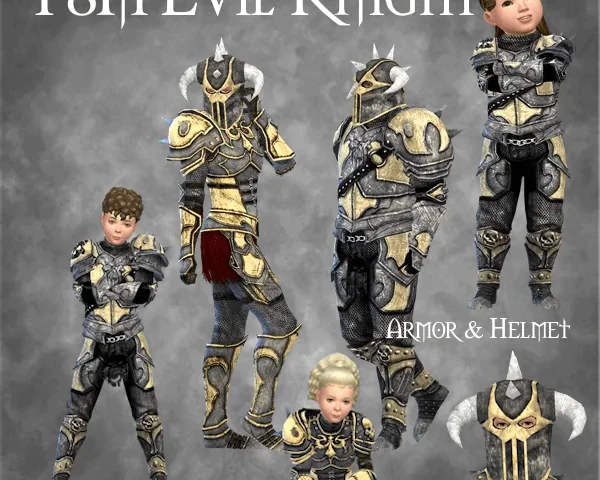 TSM Evil Knight Armor for Toddlers to Adults
