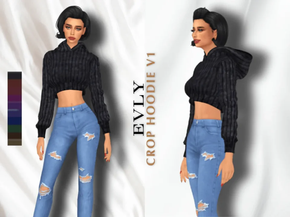 EVLY CROP HOODIE V1
