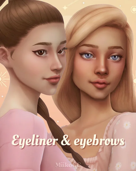 'Wing it' eyeliner & 'Serena' eyebrows