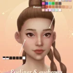'Wing it' eyeliner & 'Serena' eyebrows