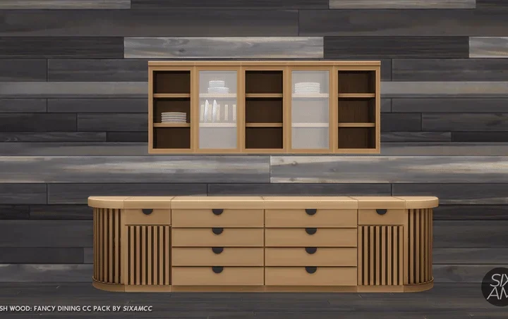 Stylish Wood - Fancy Dining CC Pack