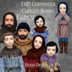 TSM Commoner Capelet Boots Fancy