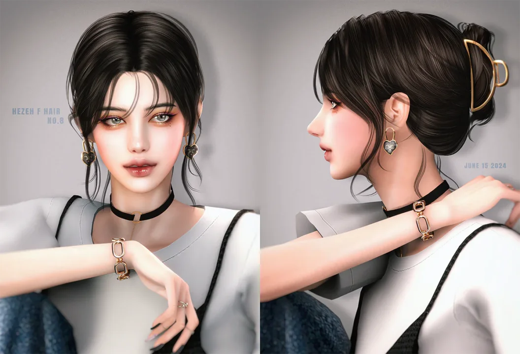 [Hezeh]FHair_No.8 & Hair Clip