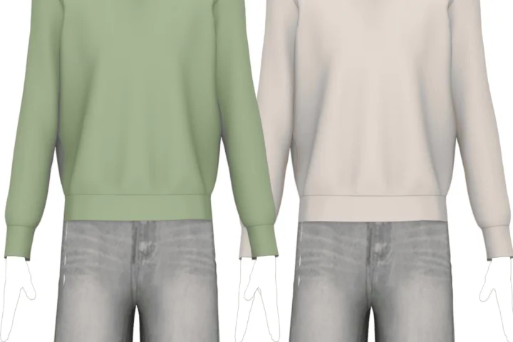 Fifthscreations - Basic Sweat - Men - CAS clothing - Maxis Match CC