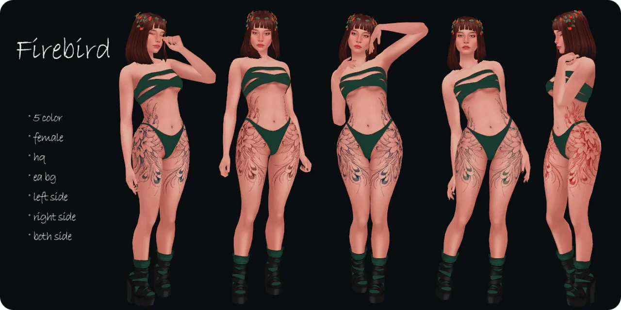 firebird female tattoo