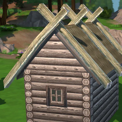 Settlers Forest Huts as Hood Deco