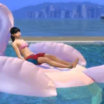 Functional Flamingo pool float