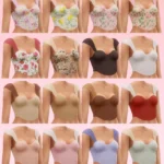 Floral corset top