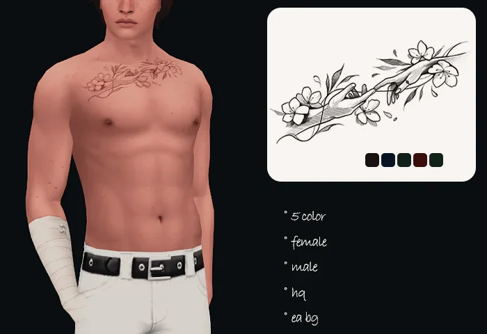 flower love female tattoo