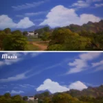 Fluffy clouds