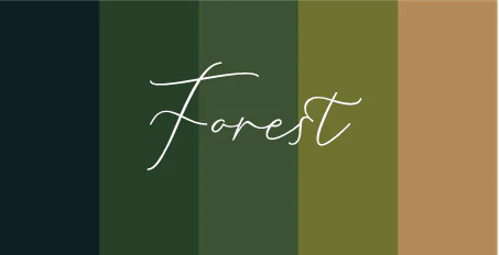 Coolors Custom Palette Wallpapers - Forest