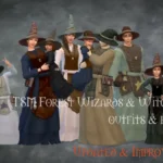 TSM Forest Wizard & Witch outfits & hats for all ages - Set