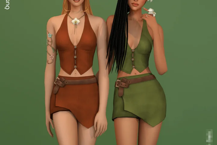 Fern & Fable Collection - Buttoned Top