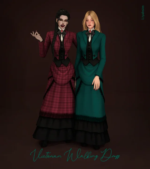 Victorian Walking Dress