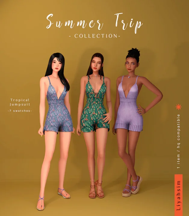 [Summer Collection Trip] - Tropical Jumpsuit