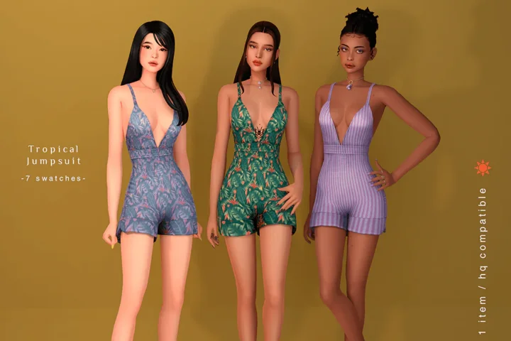 [Summer Collection Trip] - Tropical Jumpsuit