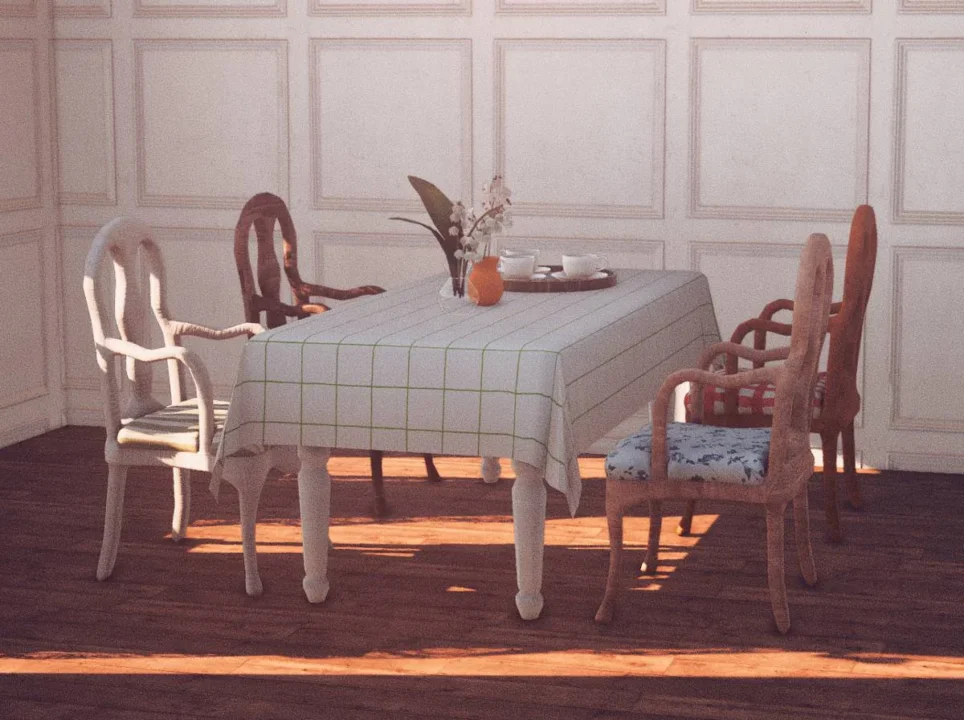 French country style dining