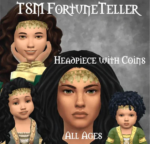 TSM Fortuneteller Headpiece with Coins