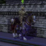 Fury - a knight's horse (instead of a bike)