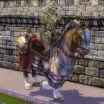 Fury - a knight's horse (instead of a bike)
