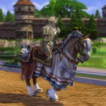 Fury - a knight's horse (instead of a bike)