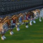 Fury - a knight's horse (instead of a bike)