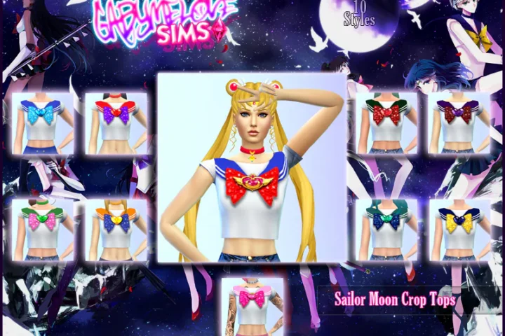 Sailor Moon Crop Tops