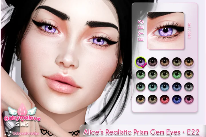 Alice’s Realistic Prism Gem Eyes • E22, contact lenses