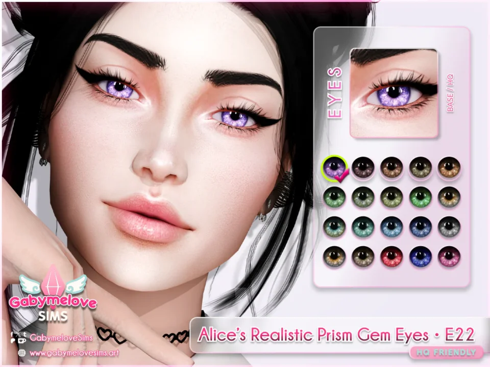 Alice’s Realistic Prism Gem Eyes • E22, contact lenses