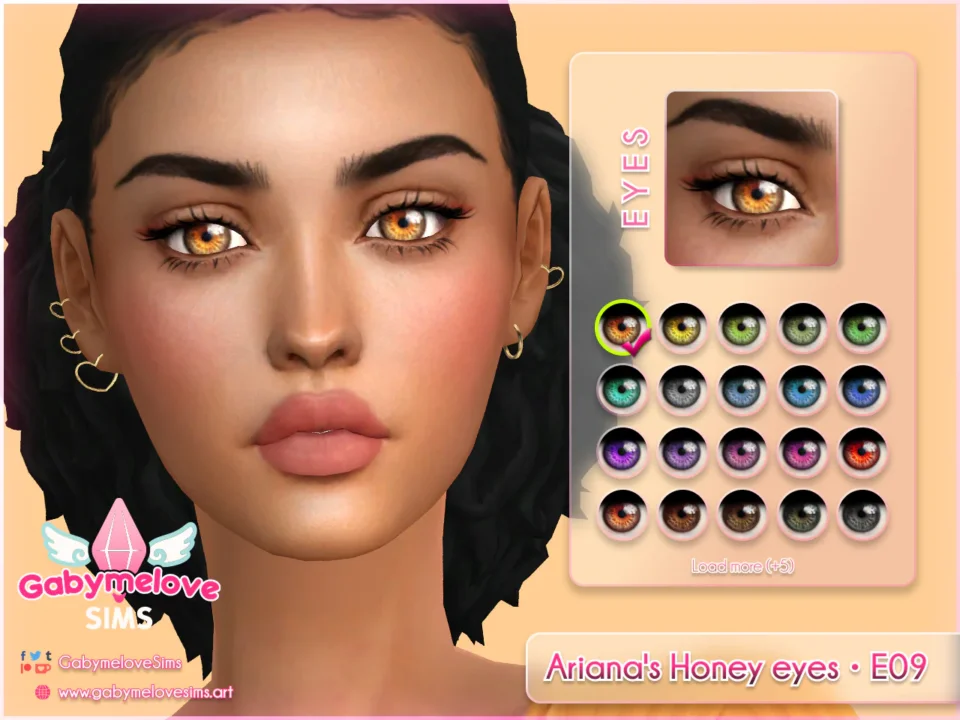 Ariana's Honey eyes • E09, contact lenses [HQ compatible]
