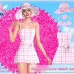 Barbie beach outfit, SET [HQ compatible]