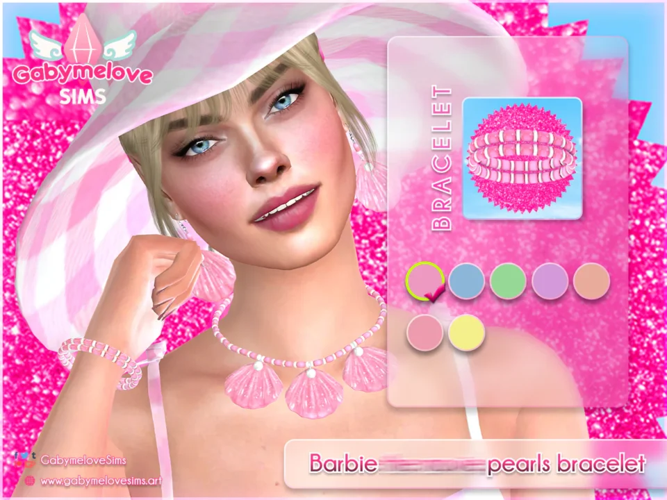 Barbie pearls bracelet [HQ compatible]