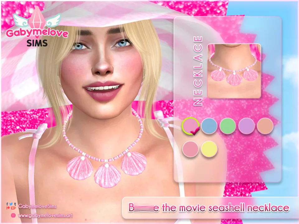 Barbie seashell necklace [HQ compatible]