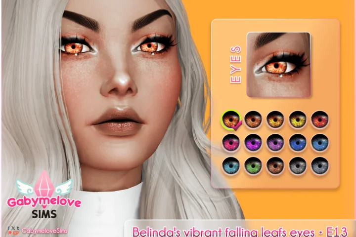 Belinda's vibrant falling leafs eyes • E13, contact lenses [HQ compatible]