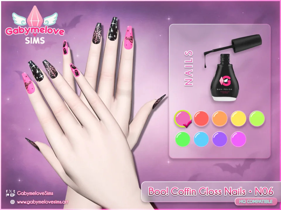 Boo! Coffin Gloss Nails • N06 [HQ compatible]
