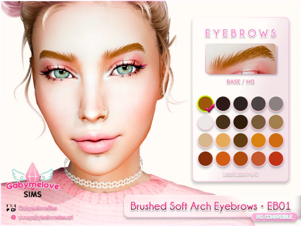 Brushed Soft Arch Eyebrows • EB01 [HQ compatible]