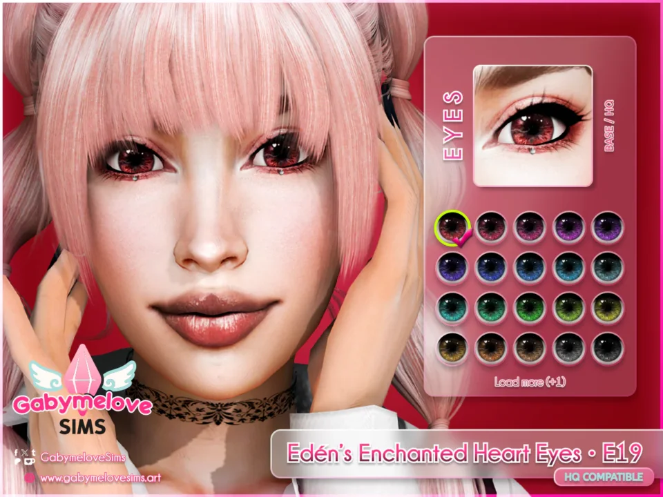 Edén’s Enchanted Heart Eyes • E19, contact lenses [HQ compatible]