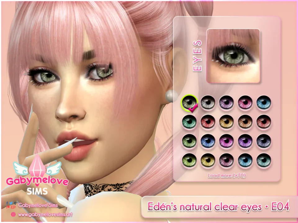 Edén's natural clear eyes • E04, contact lenses [HQ compatible]