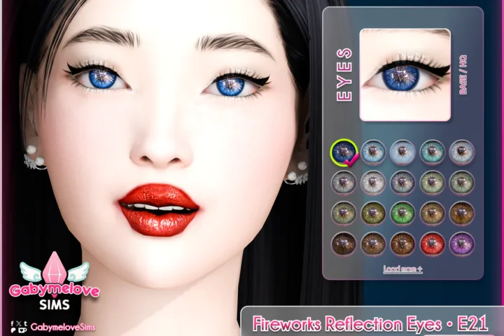 Fireworks Reflection Eyes • E21, contact lenses [HQ Friendly]