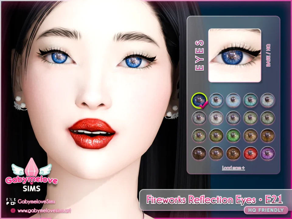 Fireworks Reflection Eyes • E21, contact lenses [HQ Friendly]