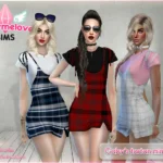 Gaby's tartan mini dress for women [HQ compatible] | Updated 2025
