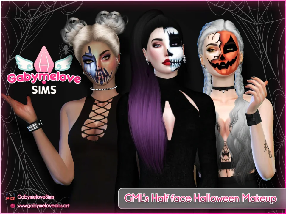 GML's Half face Halloween Makeup, Face Paint | UPDATED 2025