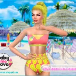 GML's Summer fruits swimsuits for women ~ SET