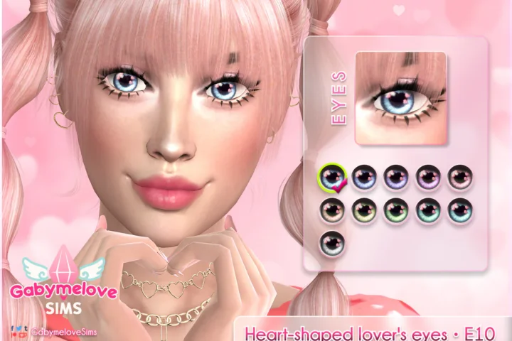 Heart-shaped lover's eyes • E10, contact lenses | Valentine's Collection [HQ compatible]