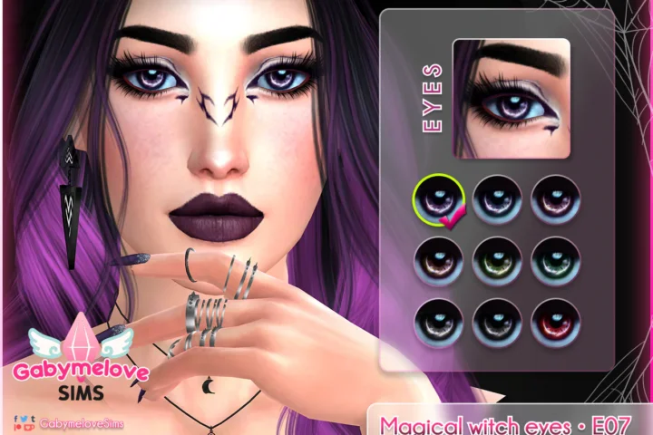 Magical witch eyes • E07, contact lenses | Halloween CC [HQ compatible]