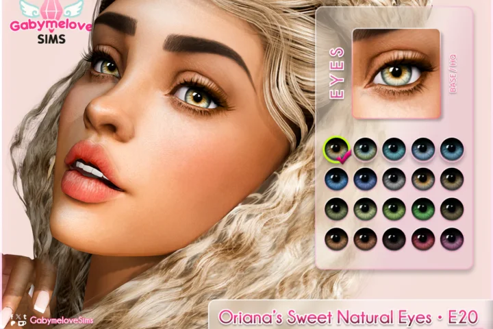 Oriana’s Sweet Natural Eyes • E20, contact & default [HQ Friendly]