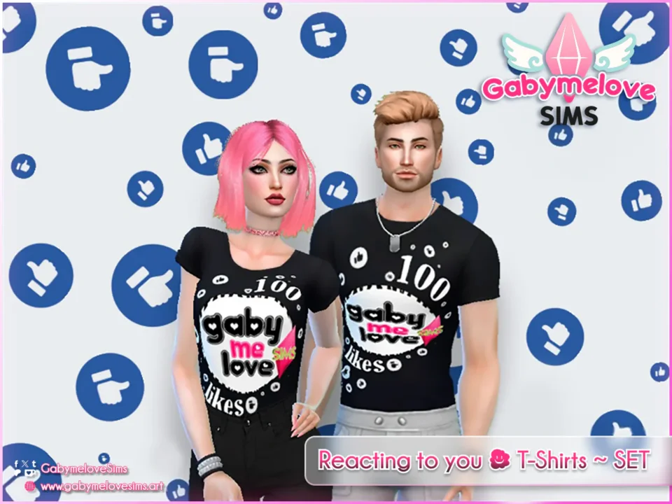 Reacting to you ☻ T-Shirts ~ SET | UPDATED 2025