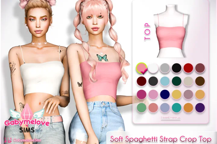 Soft Spaghetti Strap Crop Top [HQ compatible]