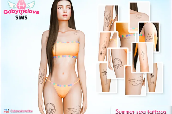 Summer sea tattoos [HQ compatible]